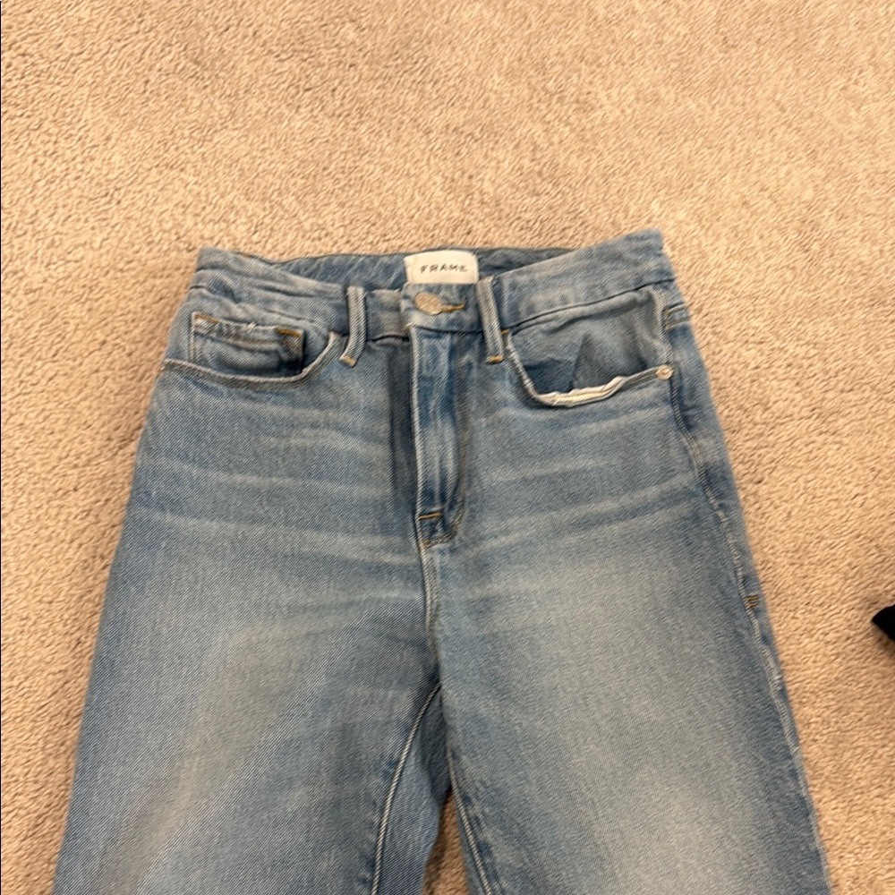 Frame Denim High Rise Blue Jeans Versatile Style